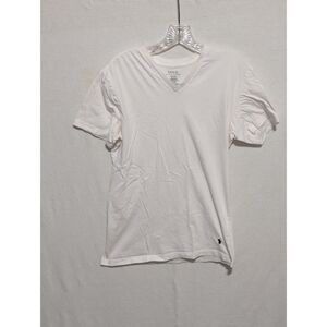 Polo Ralph Lauren V-Neck White T-Shirt Women's Size Medium